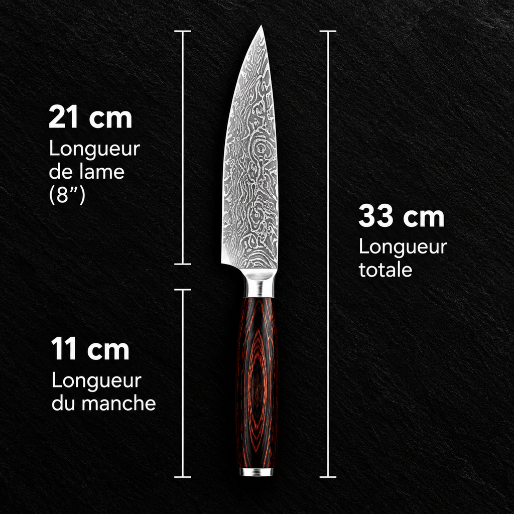 Couteau Japonais "Kachima" à légumes