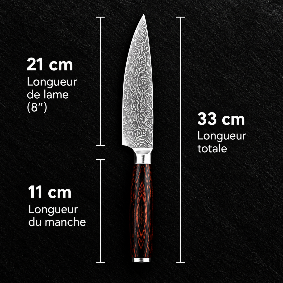 Couteau Japonais "Kachima" à légumes