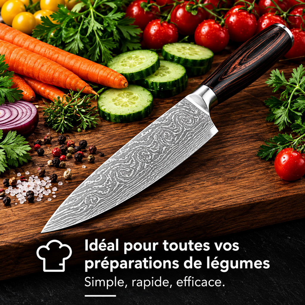 Couteau Japonais "Kachima" à légumes